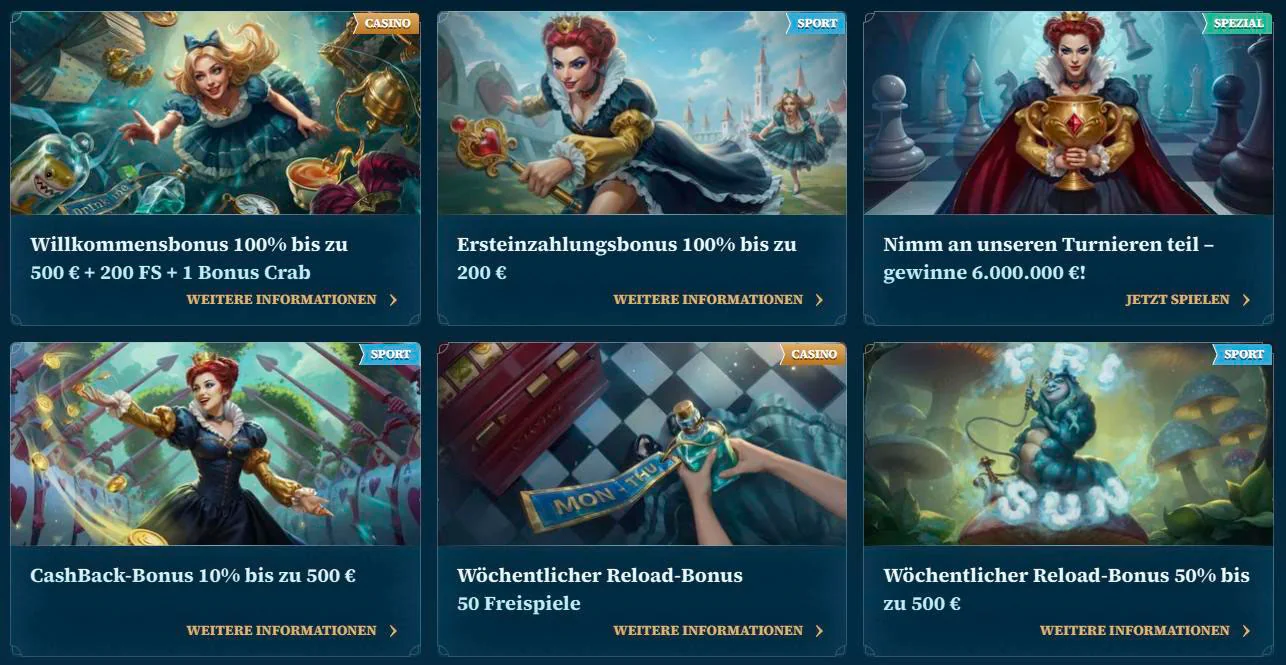 Aktionen bei BetAlice